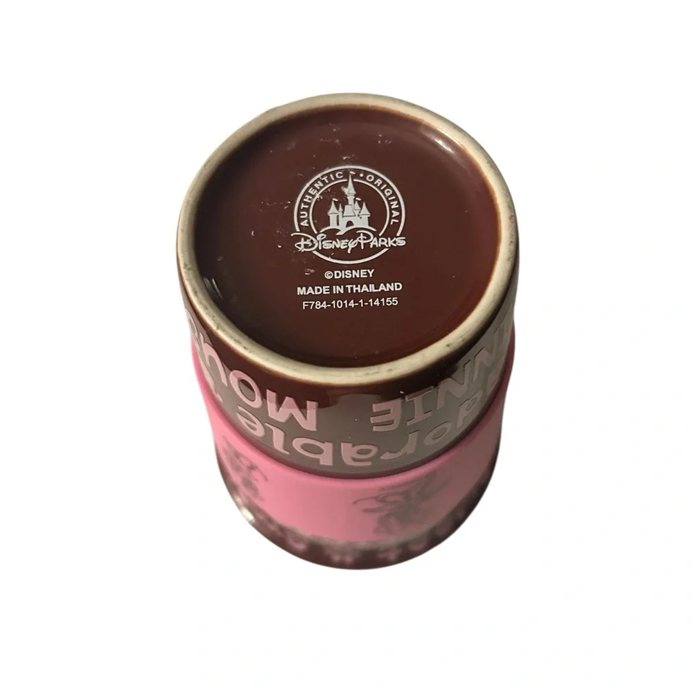 Disney Parks Minnie Mouse Ceramic Mug‎ – Rubber Grip – Cute & Collectible!